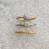 N°7 K18arm classy combination ring 0.3ct